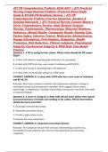 ATI PN Comprehensive Predictor 2026&ndash;2027 &vert; ATI Practical Nursing Comprehensive Predictor Proctored Exam Study Guide & NCLEX-PN Readiness Review &vert; ATI PN Comprehensive Predictor Practice Questions&comma; Answers & Detailed Rationales &vert; ATI Practical Nursing Cont
