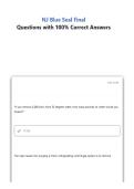 NJ Blue Seal FINAL EXAM STUDY GUIDE 2026&sol;2027 ACCURATE 107 QUESTIONS WITH CORRECT DETAILED ANSWERS &vert;&vert; 100&percnt; GUARANTEED PASS RECENT VERSION