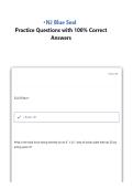 NJ Blue Seal Final &NewLine;Questions with 100&percnt; Correct Answers&NewLine;