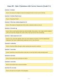 Atmo 201 - Quiz 2 Questions with Correct Answers &lpar;Grade A&plus;&rpar;