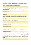 Complete Package-&semi;&semi;ATMO 201 Exams with Correct Answers 