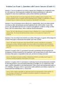 Premium Package-&semi;&semi;Aviation Law Exams with CORRECT Answers 