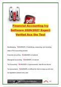 Financial Accounting 2026&sol;2027 Expert Review &ndash; 75&plus; Questions & Answers &vert; Accounting Cycle&comma; Cash Flow&comma; Financial Statements & Ratio Analysis