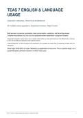 ATI TEAS 7 English & Language Usage 2026&sol;2027 Practice &vert; 60 Original Questions & Rationales