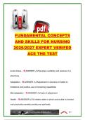Fundamental Concepts and Skills for Nursing 2026&sol;2027 &ndash; 120&plus; Questions & Answers &vert; Infection Control&comma; Asepsis&comma; Health&comma; Stress&comma; Body Mechanics & Patient Care