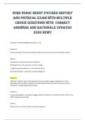NURS 8020C HEENT Focused History&NewLine;and Physical Exam with multiple&NewLine;choice questions with correct&NewLine;answers and rationale updated&NewLine;2026 new&excl;&excl; 