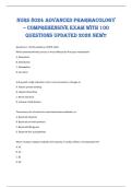 NURS 8024 Advanced Pharmacology&NewLine;&ndash; Comprehensive Exam with 100&NewLine;questions updated 2026 new&excl;&excl; 