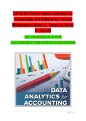 TEST BANK for Data Analytics for &NewLine;Accounting 3rd Edition by Vernon &NewLine;Richardson&comma; Ryan A&period; Teeter & Katie &NewLine;L&period; Terrell &NewLine;ALL CHAPTERS 1-9&vert; A&plus; PASS &NewLine;ALL ANSWERS AT THE BACK OF EACH CHAPTER