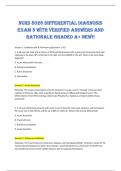 NURS 8026 Differential Diagnosis&NewLine;Exam 3 with verified answers and&NewLine;rationale graded A&plus; new&excl;&excl; 