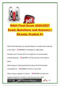 NAUI Scuba Diver Final Exam 2026&sol;2027 &ndash; 75&plus; Questions & Answers &vert; Dive Equipment&comma; Physics&comma; Decompression Tables&comma; Safety & Emergency Procedures &vert; NAUI