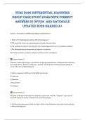 NURS 8026 Differential Diagnosis&NewLine;Group Case Study Exam with correct&NewLine;answers in option and rationale&NewLine;updated 2026 graded A&plus; 