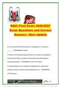 NAUI Scuba Diver Final Exam 2026&sol;2027 &ndash; 35&plus; Questions & Correct Answers &vert; Scuba Equipment&comma; Regulators&comma; BCDs&comma; Exposure Suits & Dive Safety &vert; NAUI
