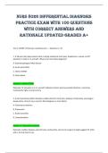 NURS 8026 Differential Diagnosis&NewLine;Practice Exam with 100 questions&NewLine;with correct answers and&NewLine;rationale UPDATED graded A&plus; 