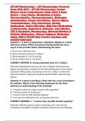 ATI RN Pharmacology &vert; ATI Pharmacology Proctored Exam 2026&ndash;2027 &vert; ATI RN Pharmacology Content Mastery Series Comprehensive Study Guide & Exam Review &vert; Drug Classes&comma; Mechanisms of Action&comma; Pharmacokinetics&comma; Pharmacodynamics&comma; Medication Administration&comma; Dosag