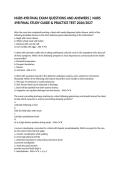 NURS 498 FINAL EXAM QUESTIONS AND ANSWERS &vert; NURS 498 FINAL STUDY GUIDE & PRACTICE TEST 2026&sol;2027