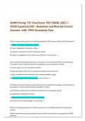 AORN Periop 101 Final Exam TEST BANK &lpar;2027 &sol; &NewLine;2028&rpar; Expected 250&plus; Questions and Revised Correct &NewLine;Answers&period; with 100&percnt; Guarantee Pass