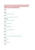 Hesi A2 Vocab &lpar;from Elsevier Evolve&rpar; REAL EXAM QUESTIONS AND CORRECT ANSWERS WITH WELL-ELABORATED RATIONALES&sol; EVOLVE HESI MEDICAL SURGICAL LATEST EXAM 2024 &lpar;BRAND NEW&excl;&excl;&rpar;