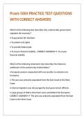 Praxis 5004 PRACTICE TEST QUESTIONS WITH CORRECT ANSWERS 