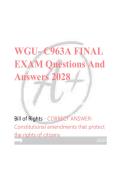 WGU- C963A FINAL &NewLine;EXAM Questions And &NewLine;Answers 2028