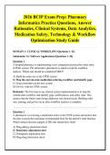 2026 BCIP Exam Prep&colon; Pharmacy Informatics Practice Questions&comma; Answer Rationales&comma; Clinical Systems&comma; Data Analytics&comma; Medication Safety&comma; Technology & Workflow Optimization Study Guide