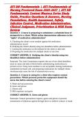 ATI RN Fundamentals &vert; ATI Fundamentals of Nursing Proctored Exam 2026&ndash;2027 &vert; ATI RN Fundamentals Content Mastery Series Study Guide&comma; Practice Questions & Answers&comma; Nursing Foundations&comma; Health Assessment&comma; Safety&comma; Infection Control&comma; Medication Administration