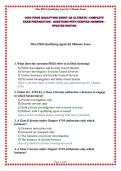 OHIO PISGS QUALIFYING AGENT QA ULTIMATE &vert; COMPLETE EXAM PREPARATION - QUESTIONS WITH VERIFIED ANSWERS - UPDATED EDITION&NewLine;&NewLine;