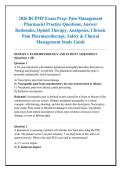 2026 BCPMP Exam Prep&colon; Pain Management &NewLine;Pharmacist Practice Questions&comma; Answer &NewLine;Rationales&comma; Opioid Therapy&comma; Analgesics&comma; Chronic &NewLine;Pain Pharmacotherapy&comma; Safety & Clinical &NewLine;Management Study Guide 