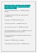 NR302 FINAL &lbrack;2026&rsqb; &vert; UPDATED ACTUAL QUESTIONS&NewLine;AND CORRECT ANSWERS &vert; VERIFIED EXAM PREP &vert;&NewLine;COMPLETE STUDY GUIDE