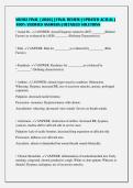 NR302 FINAL &lbrack;2026&rsqb; &vert; FINAL REVIEW &vert; UPDATED ACTUAL &vert;&NewLine;100&percnt; VERIFIED ANSWERS &vert; DETAILED SOLUTIONS&NewLine;