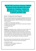 2026 BCEMP Exam Prep&colon; Emergency Medicine &NewLine;Pharmacist Practice Questions with Answer &NewLine;Rationales for Toxicology&comma; Critical Care &NewLine;Pharmacotherapy&comma; Trauma&comma; Emergency &NewLine;Treatment&comma; and Study Guide