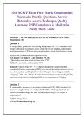 2026 BCSCP Exam Prep&colon; Sterile Compounding &NewLine;Pharmacist Practice Questions&comma; Answer &NewLine;Rationales&comma; Aseptic Technique&comma; Quality &NewLine;Assurance&comma; USP Compliance & Medication &NewLine;Safety Study Guide