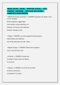 NR302 EXAM 1 &lbrack;2026&rsqb; &vert; UPDATED ACTUAL &vert; 100&percnt;&NewLine;CORRECT ANSWERS &vert; DETAILED SOLUTIONS &vert;&NewLine;COMPLETE EXAM REVIEW