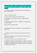 NR302 EXAM 1 &lbrack;2026&rsqb; &vert; UPDATED ACTUAL QUESTIONS &vert;&NewLine;A&plus; VERIFIED ANSWERS &vert; COMPLETE STUDY GUIDE &vert; FINAL&NewLine;REVIEW