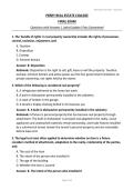 PERRY REAL ESTATE COLLEGE FINAL EXAM Questions with Answers &vert; Latest Update&vert; Pass Guaranteed