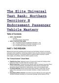 The Elite Universal Test Bank&colon; Northern Territory H Endorsement Passenger Vehicle Mastery &lpar;2026&sol;2027&rpar;