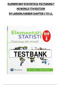 Solution Manual For Elementary Statistics Picturing the World&comma; 8th Edition by Ron Larson
