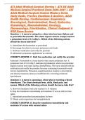 ATI Adult Medical-Surgical Nursing &vert; ATI RN Adult Medical-Surgical Proctored Exam 2026&ndash;2027 &vert; ATI Adult Medical-Surgical Content Mastery Series Study Guide&comma; Practice Questions & Answers&comma; Adult Health Nursing&comma; Cardiovascular&comma; Respiratory&comma; Neurological&comma; Gas