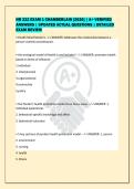 NR 222 EXAM 1 CHAMBERLAIN &lbrack;2026&rsqb; &vert; A&plus; VERIFIED&NewLine;ANSWERS &vert; UPDATED ACTUAL QUESTIONS &vert; DETAILED&NewLine;EXAM REVIEW