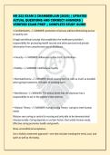NR 222 EXAM 2 CHAMBERLAIN &lbrack;2026&rsqb; &vert; UPDATED&NewLine;ACTUAL QUESTIONS AND CORRECT ANSWERS &vert;&NewLine;VERIFIED EXAM PREP &vert; COMPLETE STUDY GUIDE&NewLine;