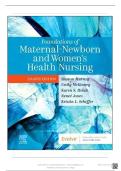 Test Bank for Foundations of Maternal-Newborn and Women&rsquo;s Health Nursing&comma; 8th Edition by Sharon Smith Murray A&plus; Verified Guide &vert;&vert; Updated 2024&vert;2025 &vert;&vert; All Chapters Included