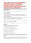 TEXAS MANICURIST STATE BOARD EXAM 2026&ndash;2027 &vert; TDLR NAIL TECHNICIAN LICENSE EXAM PREP &vert; WRITTEN & PRACTICAL EXAM&comma; MANICURE&comma; PEDICURE&comma; SANITATION & NAIL DISORDERS