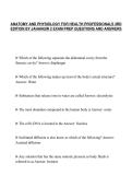 ANATOMY AND PHYSIOLOGY FOR HEALTH PROFESSIONALS 3RD&NewLine;EDITION BY JAHANGIR 2 EXAM PREP QUESTIONS AND ANSWERS
