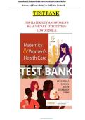 MaternityandWomen&rsquo;s HealthNursing Lowdermilk&colon; &NewLine;Maternity & Women&rsquo;s Health Care&comma; 13th Edition