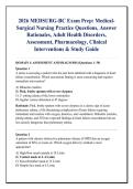 2026 MEDSURG-BC Exam Prep&colon; Medical&NewLine;Surgical Nursing Practice Questions&comma; Answer &NewLine;Rationales&comma; Adult Health Disorders&comma; &NewLine;Assessment&comma; Pharmacology&comma; Clinical &NewLine;Interventions & Study Guide