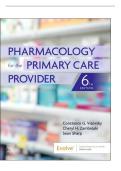 TEST BANK FOR Pharmacology for the Primary Care Provider 6th edition&NewLine;by Constance G&period; Visovsky &comma; Cheryl H&period; Zambroski &comma; Sean L&period; Sharp ISBN&colon;978-0443249815 COMPLETE GUIDE 100 &percnt; VERIFIED A&plus; GRADE ASSURED &excl;&excl;&excl;&excl; LATEST UPDATE &excl;&excl;&excl;&excl; GUARANTEED SUCCESS &excl;&excl;&excl;
