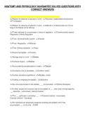 ANATOMY AND PHYSIOLOGY GUARANTEE SOLVED QUESTIONS WITH&NewLine;CORRECT ANSWERS