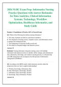 2026 NI-BC Exam Prep&colon; Informatics Nursing &NewLine;Practice Questions with Answer Rationales &NewLine;for Data Analytics&comma; Clinical Information &NewLine;Systems&comma; Technology&comma; Workflow &NewLine;Optimization&comma; Healthcare Informatics&comma; and &NewLine;Study Guide