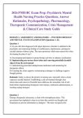 2026 PMH-BC Exam Prep&colon; Psychiatric Mental &NewLine;Health Nursing Practice Questions&comma; Answer &NewLine;Rationales&comma; Psychopathology&comma; Pharmacology&comma; &NewLine;Therapeutic Communication&comma; Crisis Management &NewLine;& Clinical Care Study Guide 