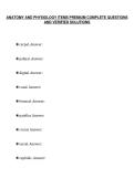 ANATOMY AND PHYSIOLOGY ITEMS PREMIUM COMPLETE QUESTIONS&NewLine;AND VERIFIED SOLUTIONS