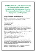 PED-BC 2026 Study Guide&colon; Pediatric Nursing &NewLine;Certification Practice Questions Answer &NewLine;Explanations & Child Assessment&comma; Growth & &NewLine;Development&comma; Pediatric Disorders&comma; Clinical &NewLine;Management Exam Preparation 